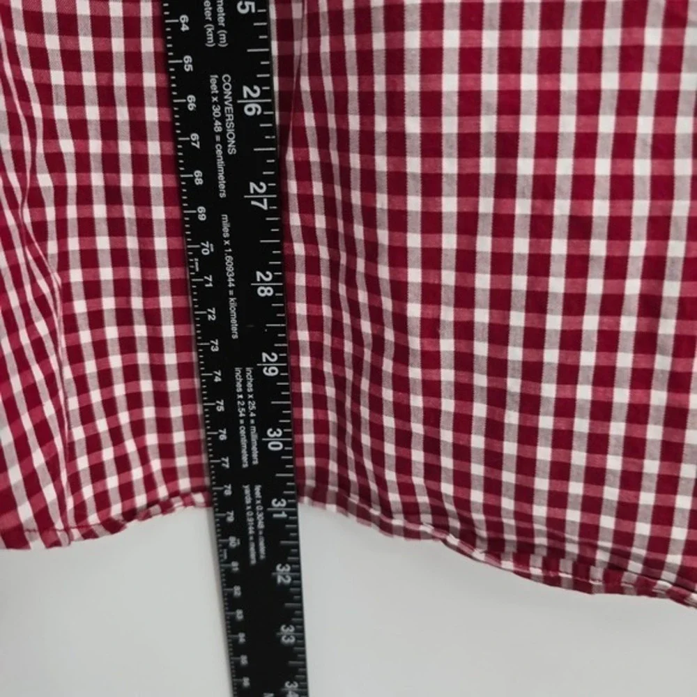 Banana Republic Slim Fit Button Down Shirt Gingham Check Long‎ Sleeve L